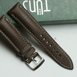 alran sully dark brown watch strap 24mm ,22mm,21mm,20mm,19mm,18mm,16mm-ALRAN-BROWN-F-K-M-N-
