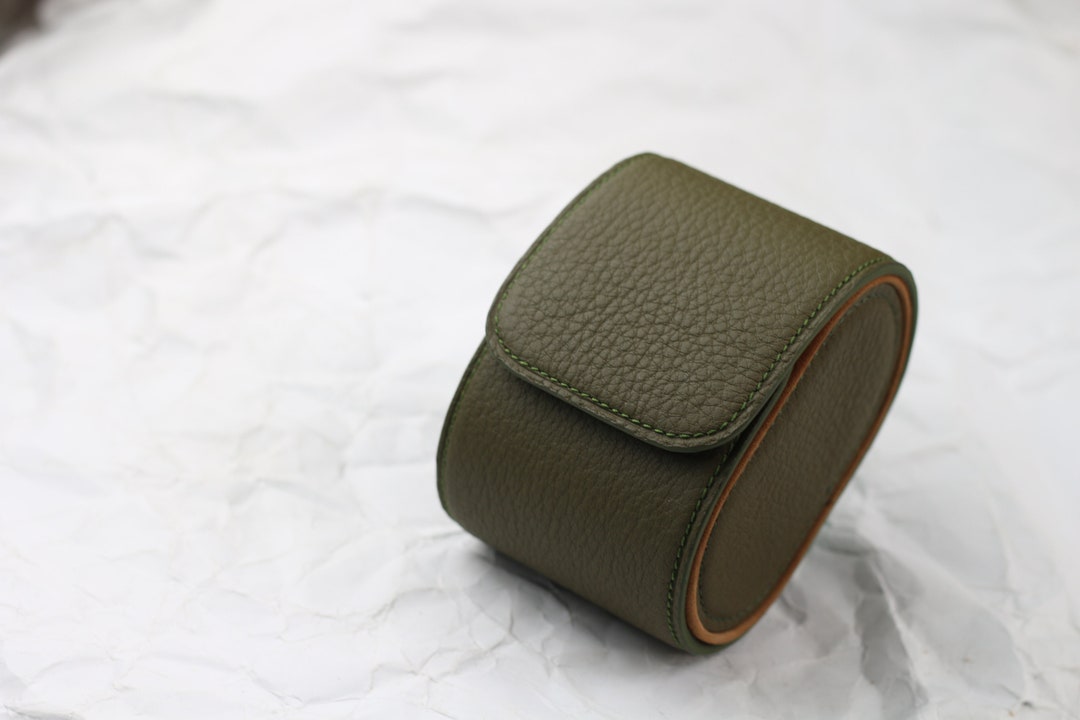 Buy Negonda Leather Watch Roll: Green Travel Watch Case