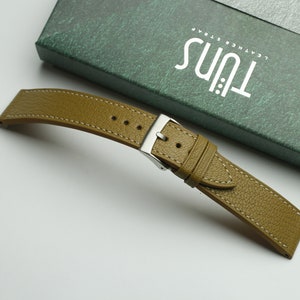 Alran gold slim Leather watch strap  24mm,22mm,21mm,20mm,19mm,18mm,16mm-ALRAN-GOLD-0-K-M-N-