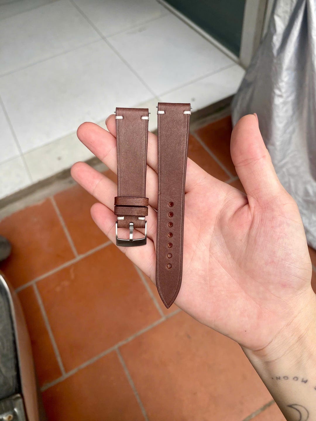 Maya Lederarmband braun 24mm,22mm,21mm,20mm,19mm,18mm,16mm-MAYA