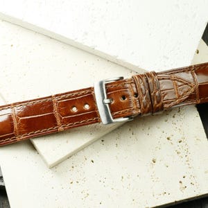 Alligator conag patina Leather watch strap-Ca Nino-PATINA CONAG-F-S-M-N-