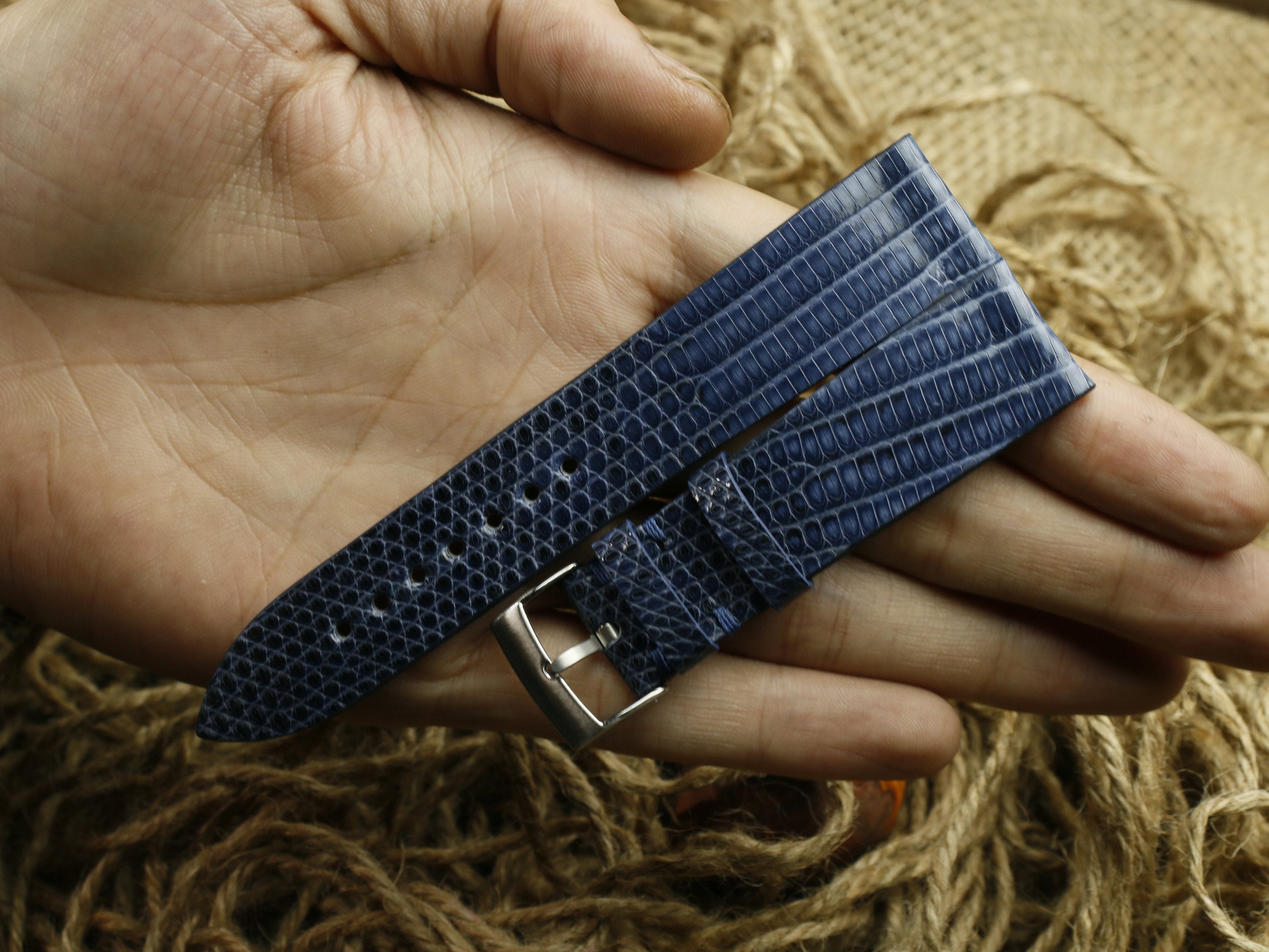Lizard Navi Leather Watch Strap 24mm,22mm,21mm,20mm,19mm