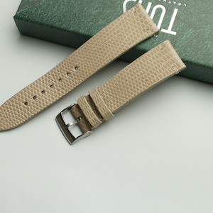 Bracelet montre cuir lézard Begie 24 mm,22 mm,21 mm,20 mm,19 mm,18 mm,16 mm-KD -BEGIE-0-D-0-N-
