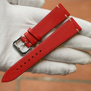 Swift red Leather watch strap-SWIFT-RED-0-D-0-N-