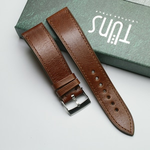 vachetta sepia Leather watch strap -VACHETTA-SEPIA-0-S-M-N-