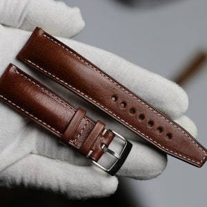 vachetta sepia Leather watch strap -VACHETTA-SEPIA-F-K-M-N-