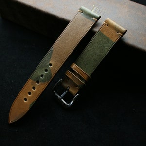 butero camo leather watch strap 24mm ,22mm,21mm,20mm,19mm,18mm,16mm-BUTERO-CAMO-0-DS-0-N-