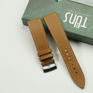 epsom gold  slim watch strap 24mm ,22mm,21mm,20mm,19mm,18mm,16mm-EPSOM-GOLD-0-K-M-N-