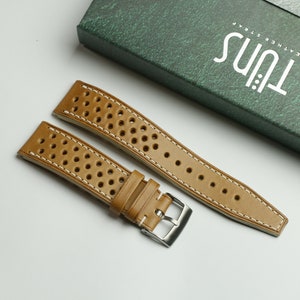 Rally butero  Tan Brown slim watch strap-BUTERO-tan-0-K-TH-rally-