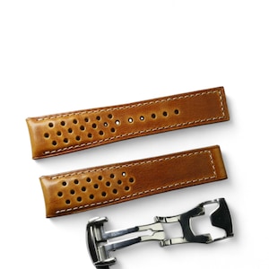 Rally Omega tuscany Conag leather padded watch strap-TUSCANY Omega RALLY -CONAG-V-K-M-T-