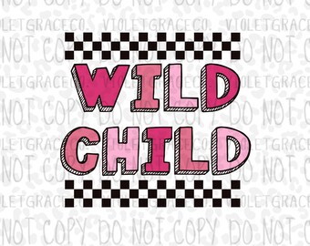 Wild Child PNG per la stampa DTF a sublimazione, download immediato png
