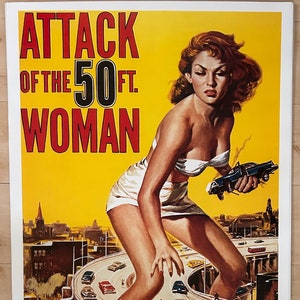 Attack of the 50 Foot Woman movie poster 27&quot; x 40&quot; Reproduction