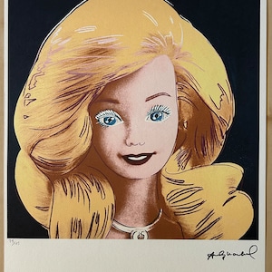アンディオーホール Barbie バービータペストリー絨毯 Andy Warhol Barbie - Etsy