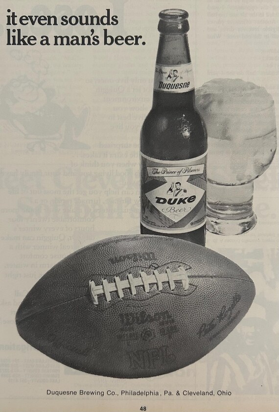 非売品 激レア DUKE BEER デュークビール 広告60年代 サーフィン版