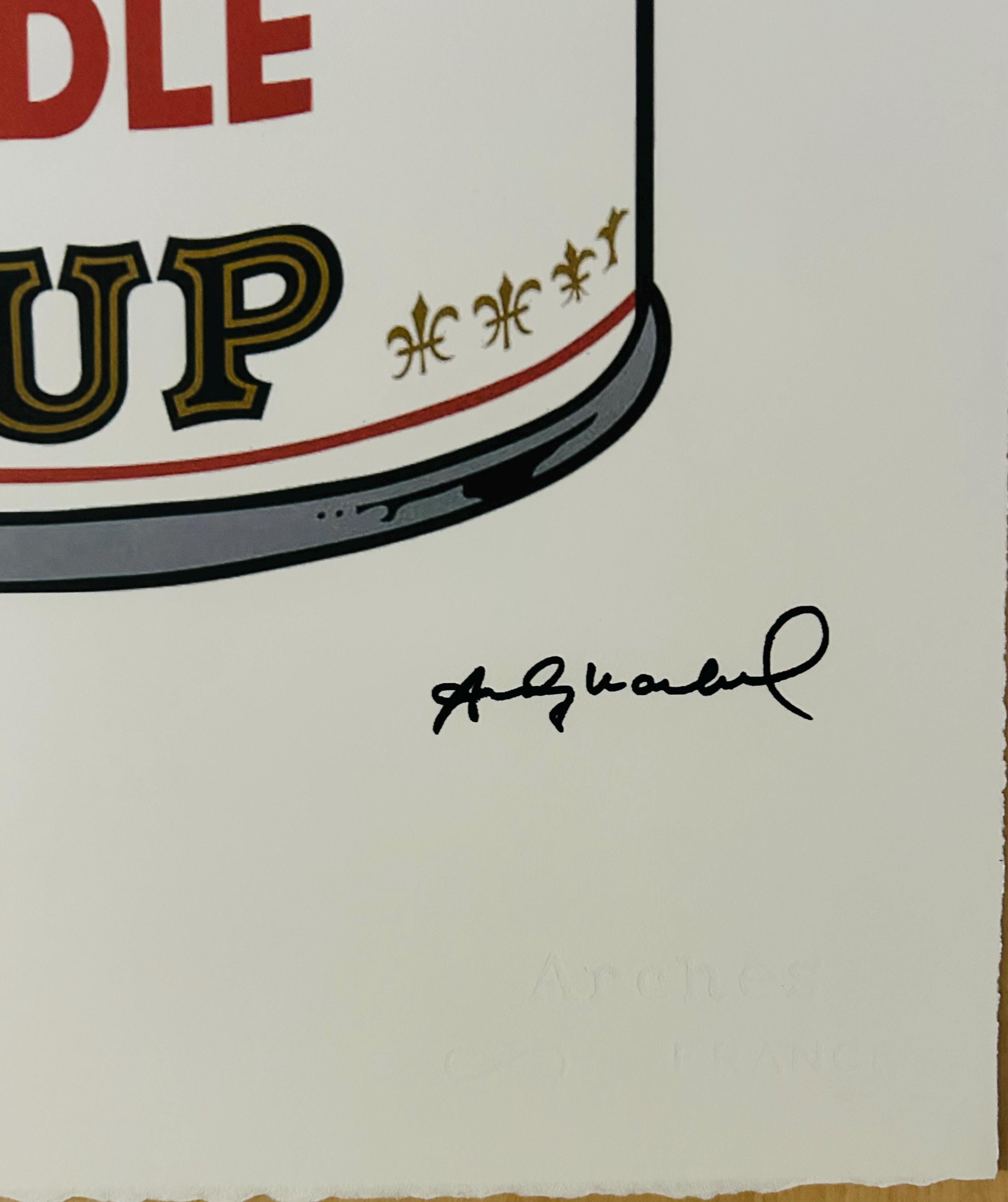Andy Warhol 'chicken Noodle' Campbell's Soup Can Lithograph - Etsy
