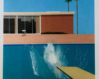 David Hockney "A Bigger Splash" Limited Edition Off Set Lithograph