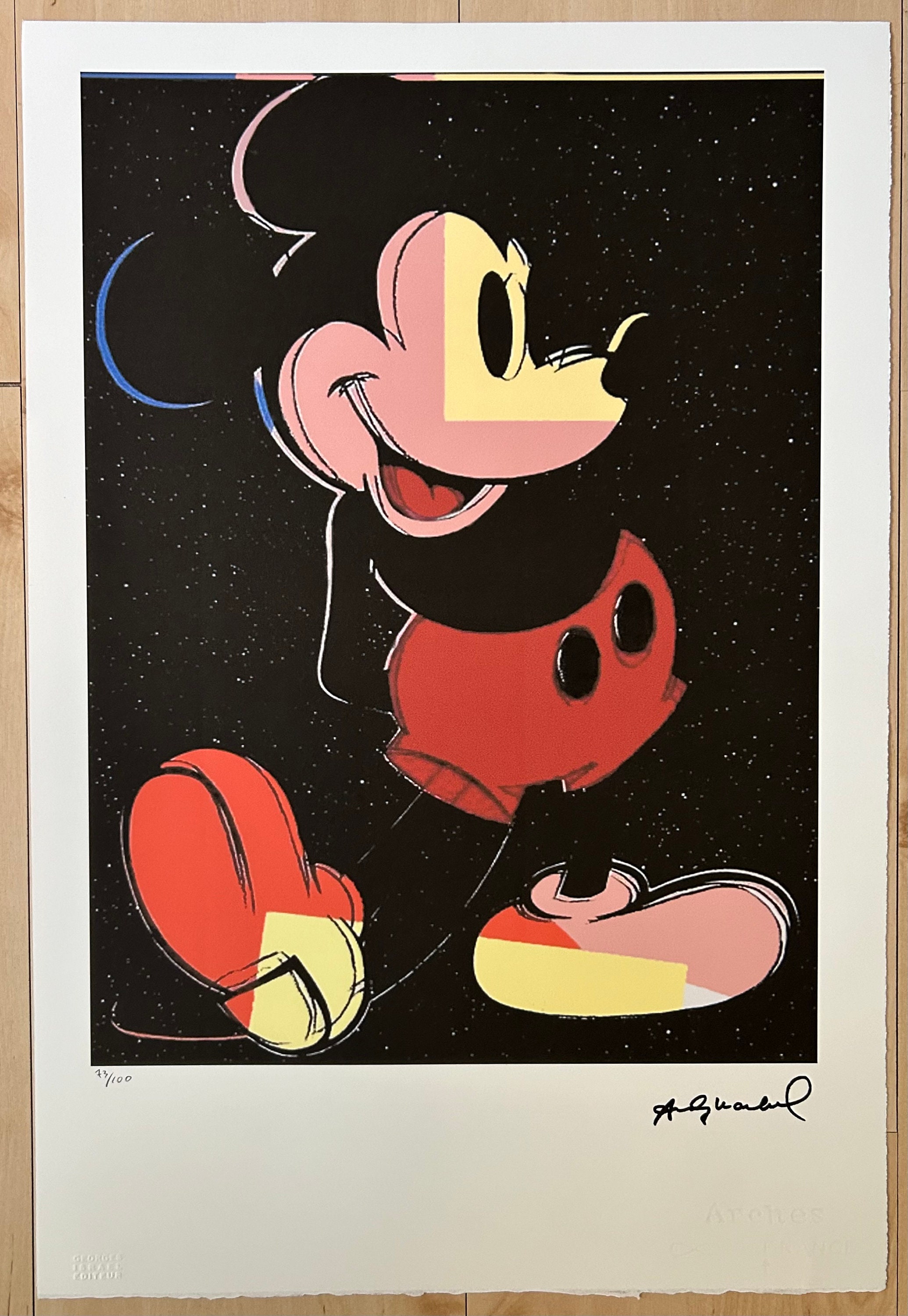 Mickey lithograph - Etsy 日本