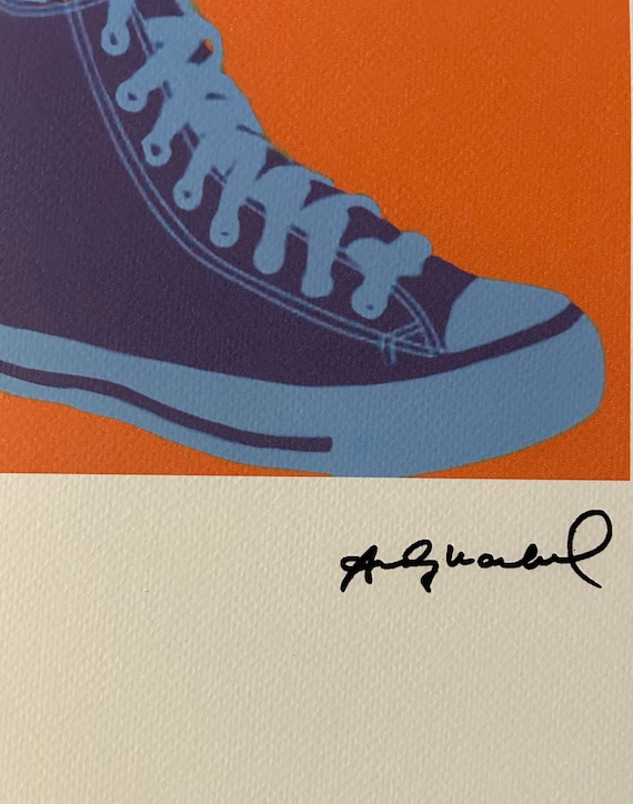 Andy Warhol after converse High Top Foundation Limited Edition 112 125 Signed in the Print off Set Lithograph Etsy UK