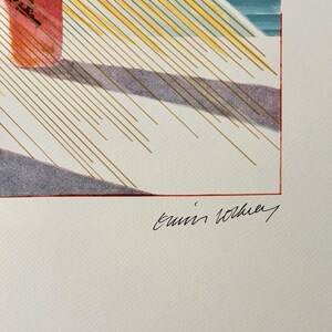 David Hockney Sun Print, The Weather Series, Limited Edition Lithograph image 3