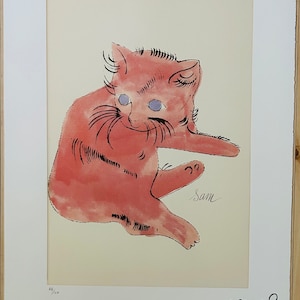 Andy Warhol (naar) &#39;Cats Named Sam IV.66&#39; Limited Edition Offset-lithografie