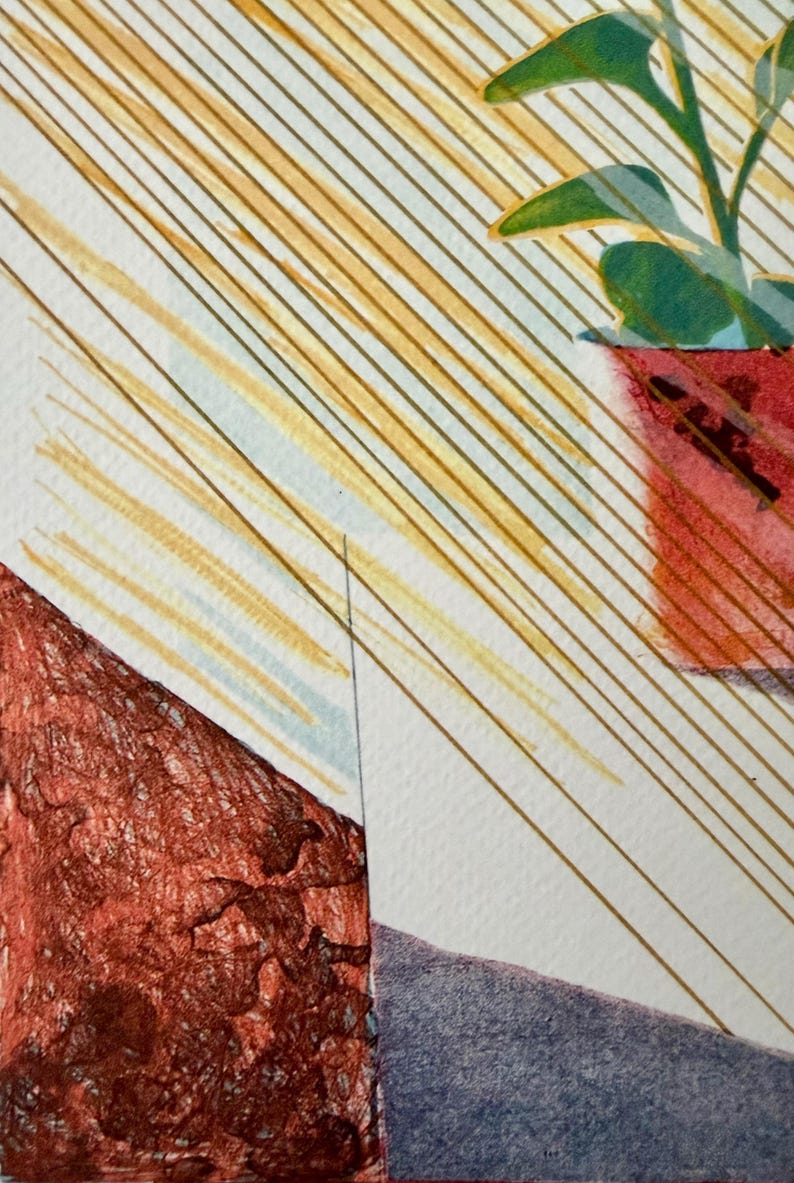 David Hockney Sun Print, The Weather Series, Limited Edition Lithograph image 7