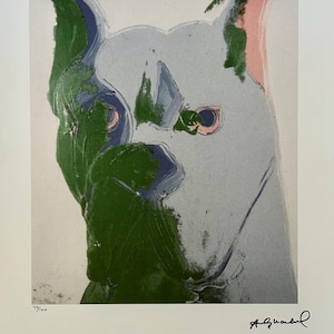 Andy Warhol (After) &quot;Dog from Little Known Dog & Cat Paintings&quot; Limited Edition Off Set Lithografie