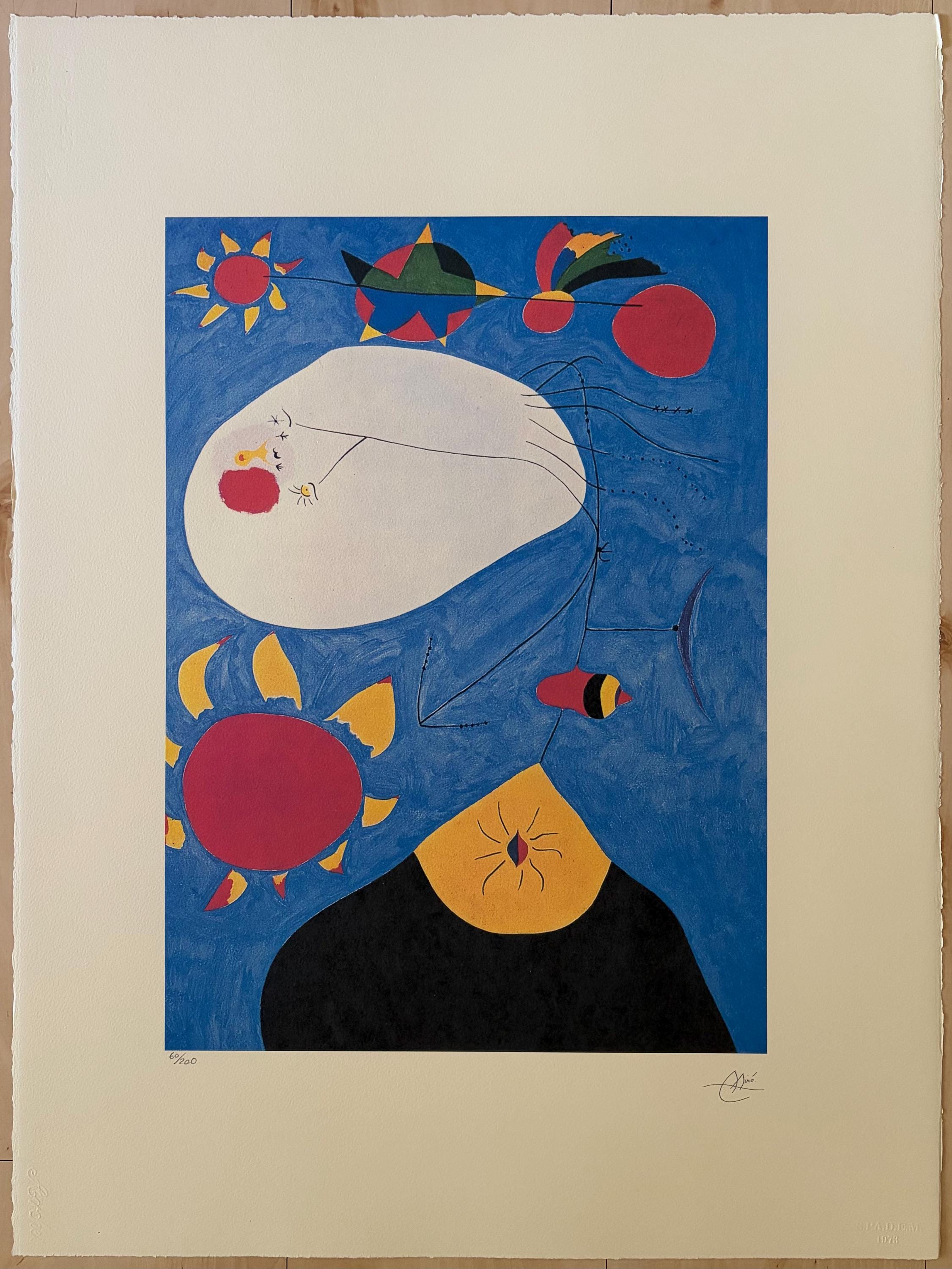 Framed Joan Miro 