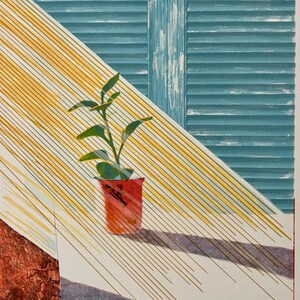 David Hockney Sun Print, The Weather Series, Limited Edition Lithograph image 2