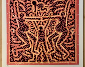 Keith Haring (After) Untitled "Pregnant" Limited Edition (89/150) Signed in the print Lithograph