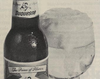 Framed 1978 Duke Beer Print Ad: Man Cave Decor - Etsy