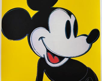 アンディ・ウォーホル「ミッキーマウス」限定版リトグラフプリント