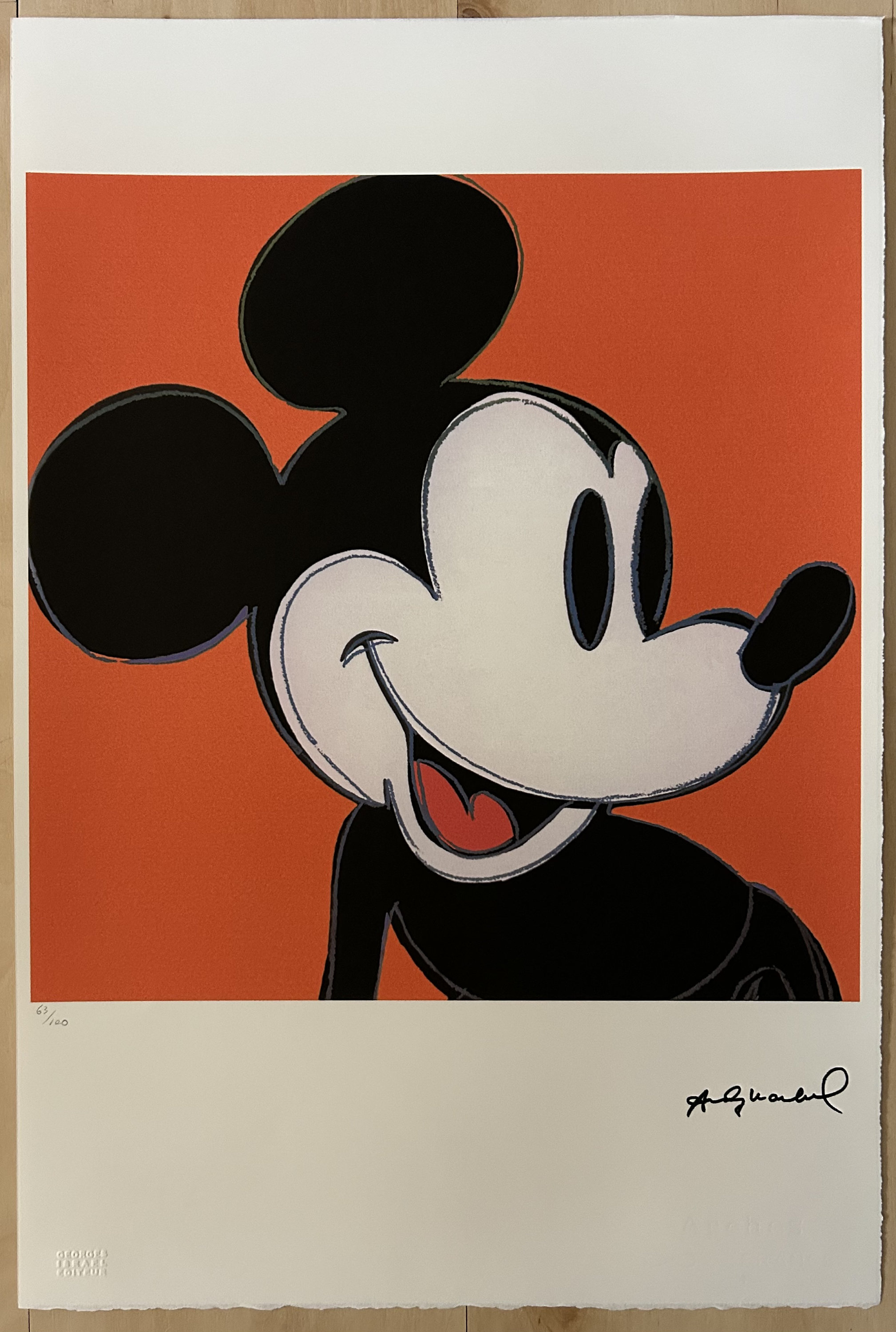 The Art Of Mickey Mouse ウォーホル/アートポスター ANDY WARHOL RARE 1981 