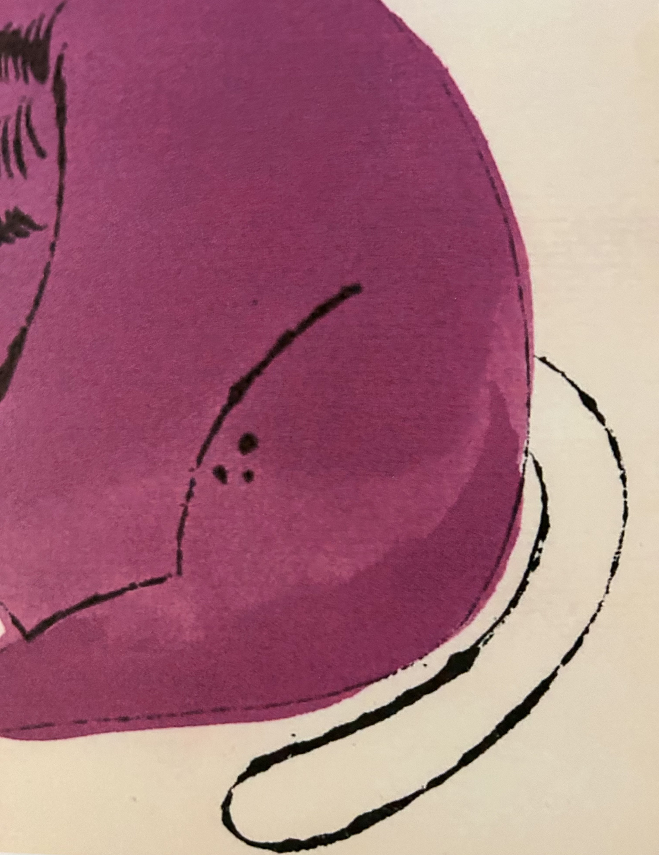 限定セール 模写】【限定100部・証明書付】Andy Warhol「Sam（パープル 版画