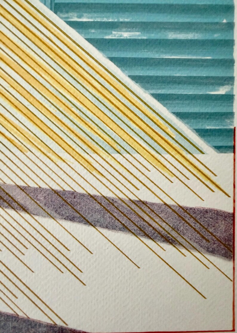 David Hockney Sun Print, The Weather Series, Limited Edition Lithograph image 8