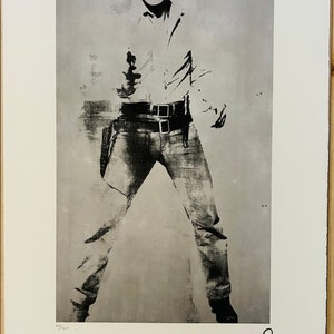 Andy Warhol (After) "Double Elvis 1963" Edizione limitata (81/100) Firmata nella stampa off-set Litografia