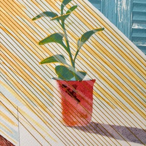 David Hockney Sun Print, The Weather Series, Limited Edition Lithograph image 4