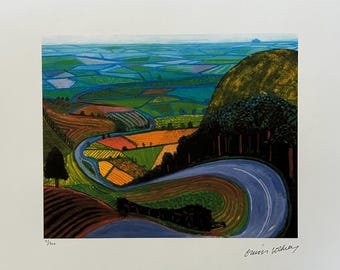 David Hockney "Garrowby Hill" Limited Edition Off Set Lithograph