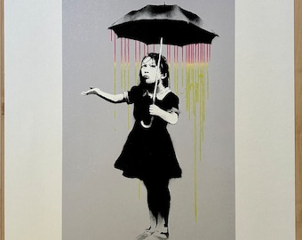 新発売の バンクシー「風船を持った少女」リトグラフ、証明書、サイン入り 絵画