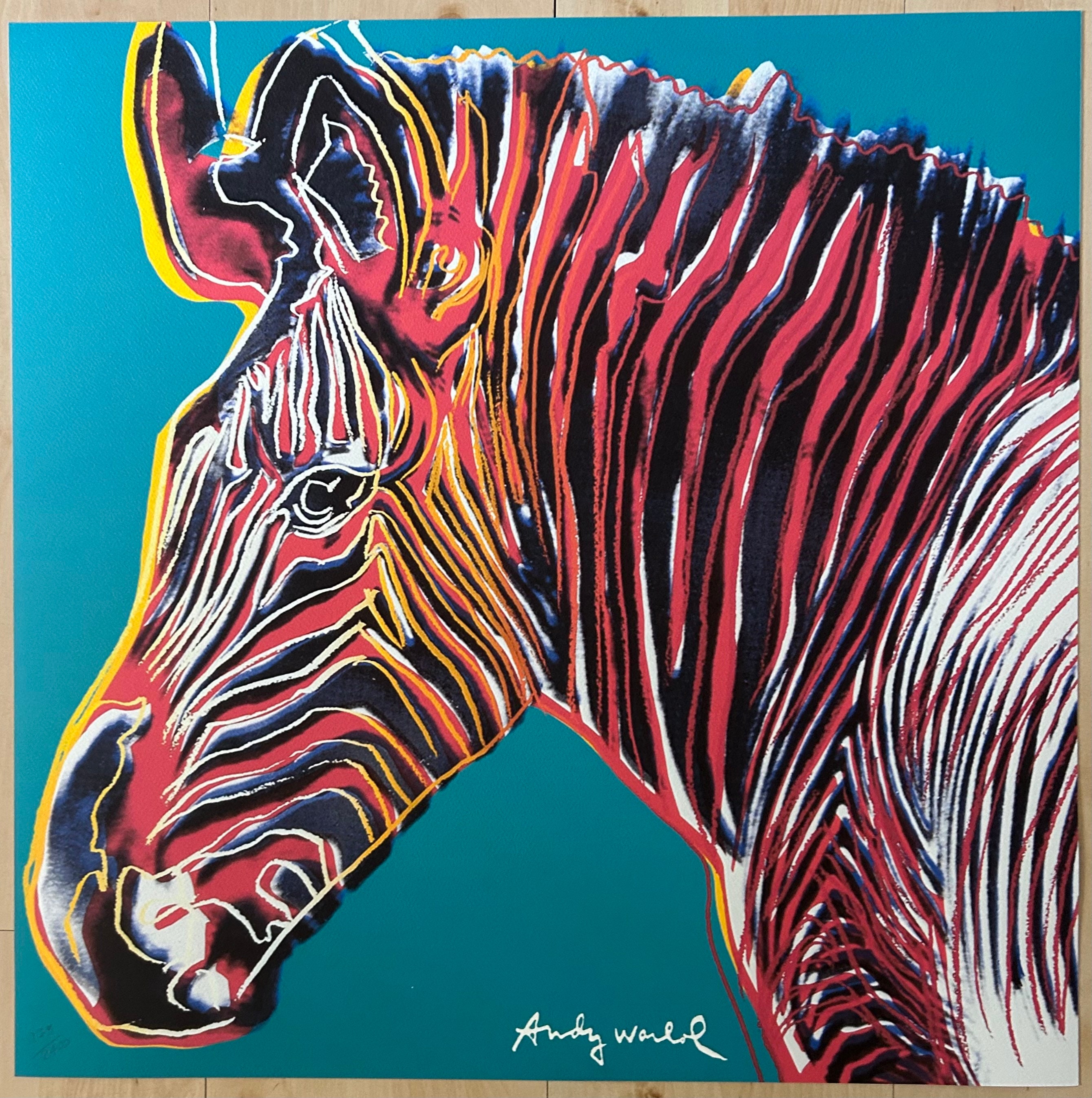 NIFTY／Andy Warhol Andy Warhol Grevy's Zebra Lithograph: Limited Edition CMOA Print