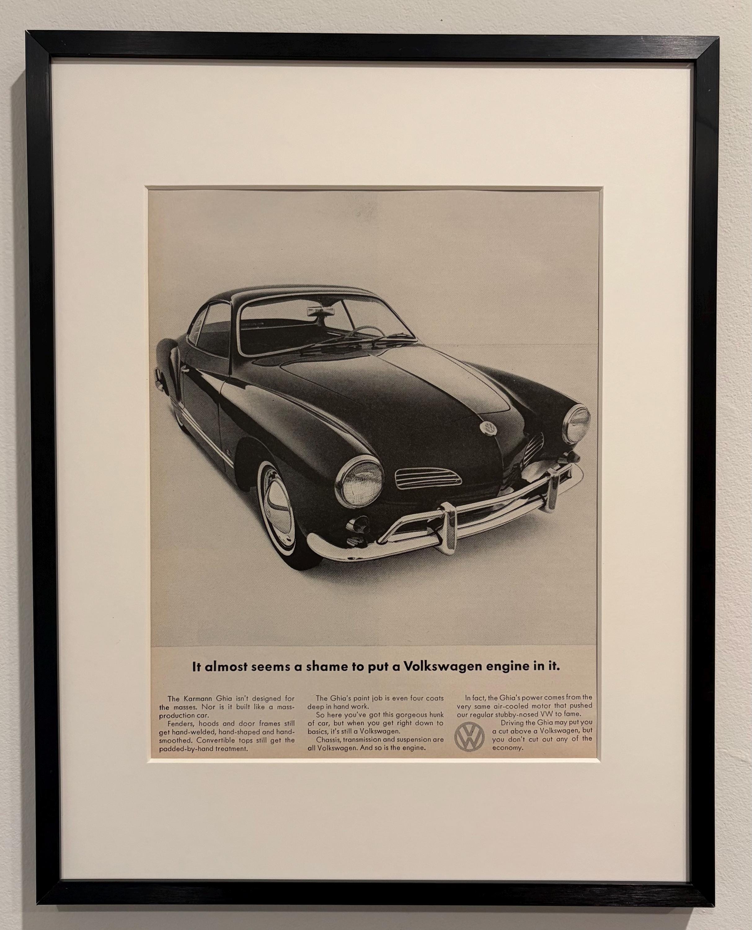 Poster VW Karmann Ghia – Réplique D'affiche Vintage – 50x70 Cm – NEUF
