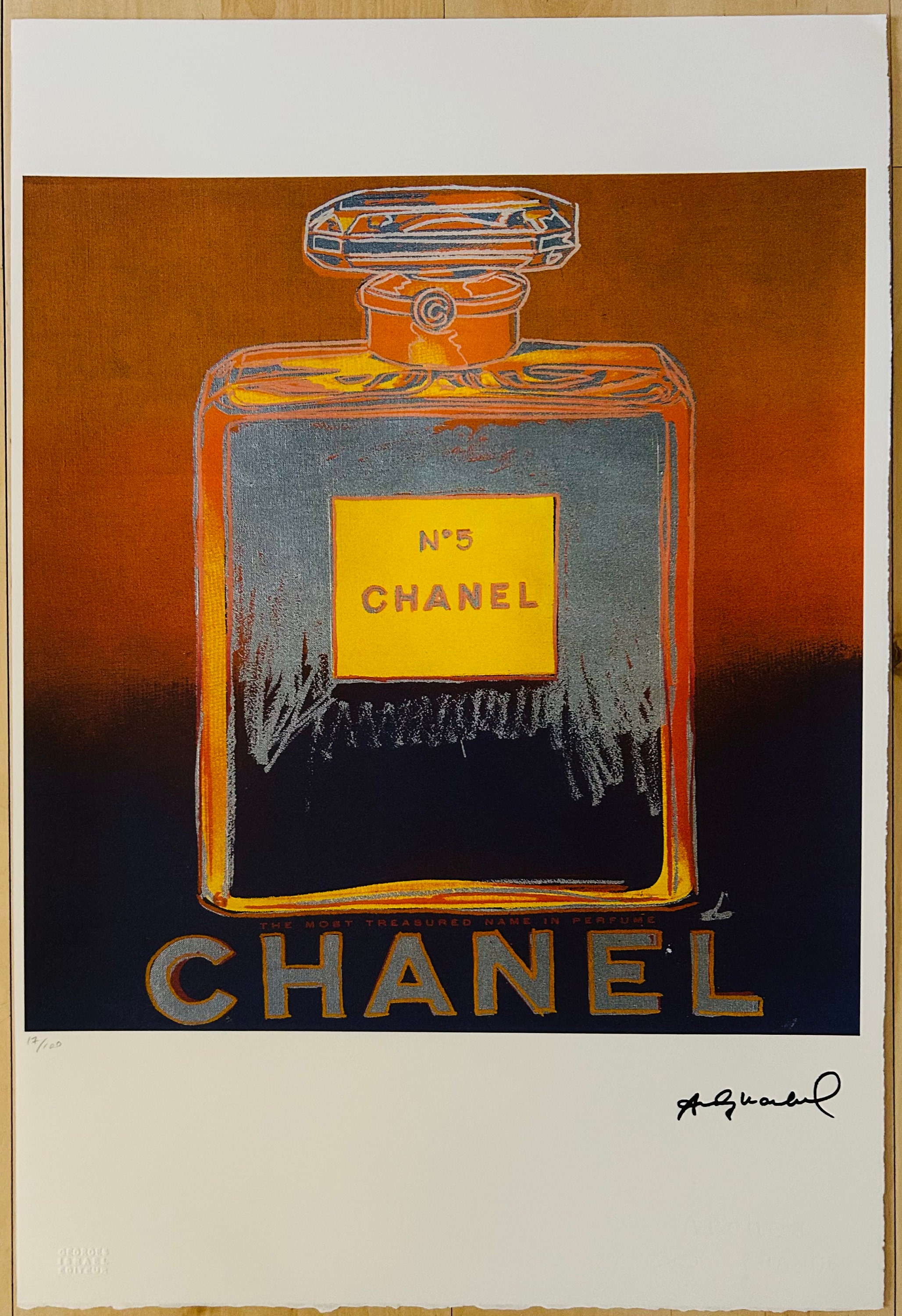 Andy Warhol after chanel No 5 Limited Edition off Set Lithograph Etsy