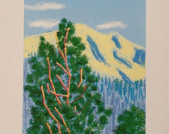David Hockney "The Yosemite Suite 9" Limited Edition Off Set Lithograph Print