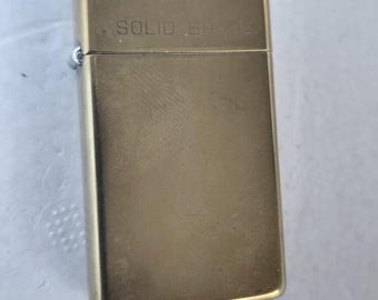 Zippo 1932 - 1991 Solid Brass Edition Lighter Collectible Bradford