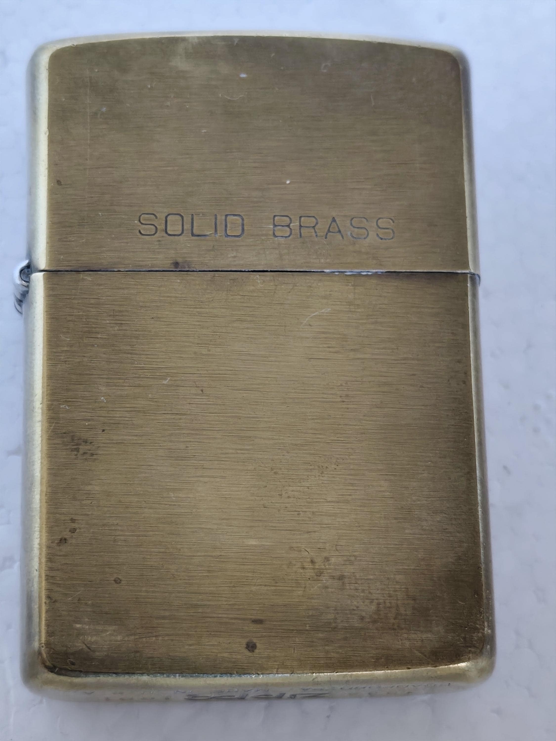 Zippo 1932 - 1991 Solid Brass Edition Lighter Collectible Bradford