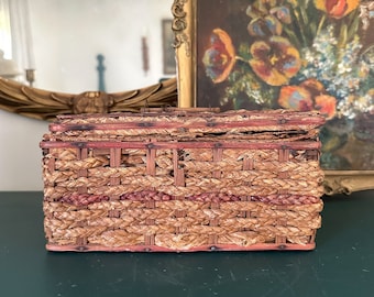 Small Antique Sewing Basket
