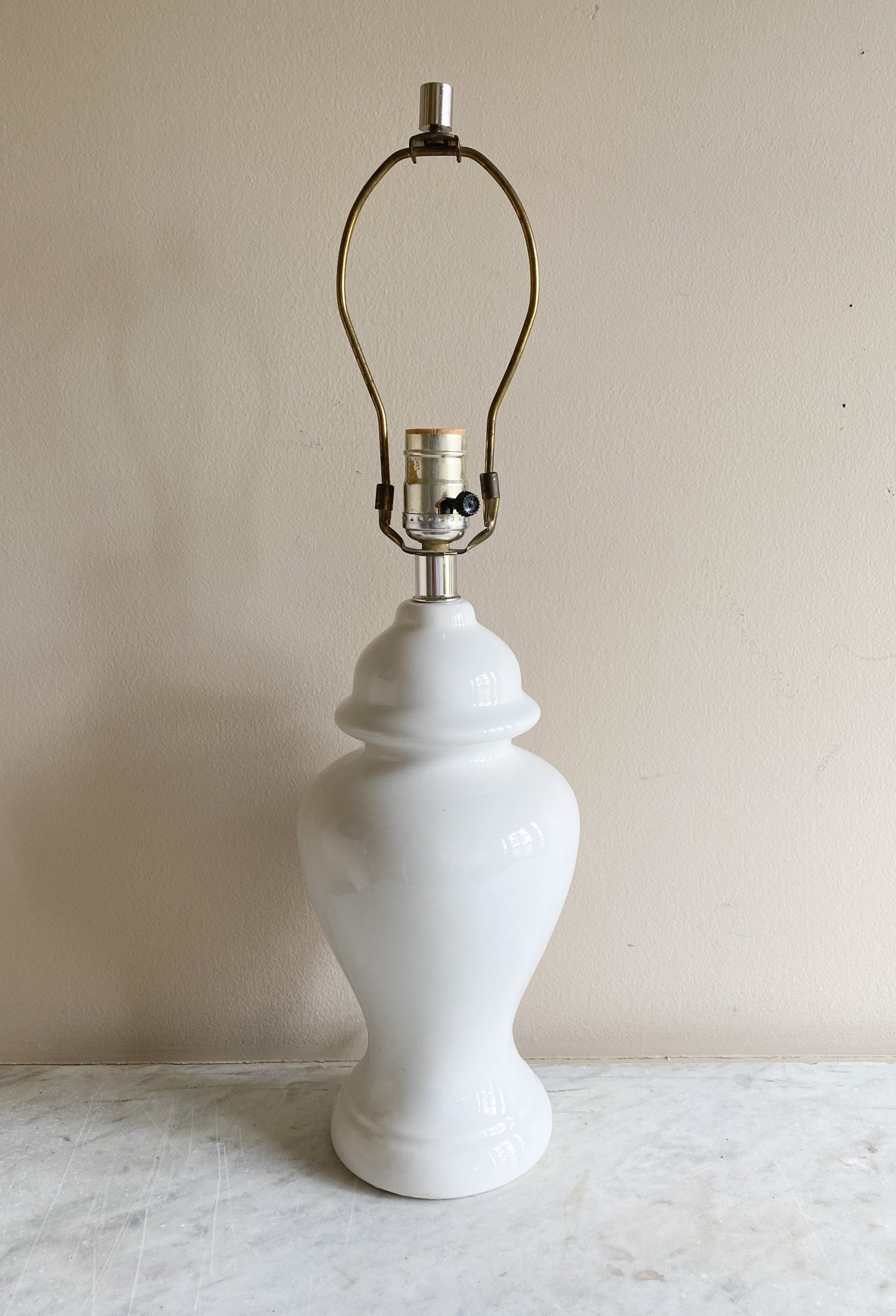 Vintage White Ginger Jar Lamp shade Sold Separately Etsy