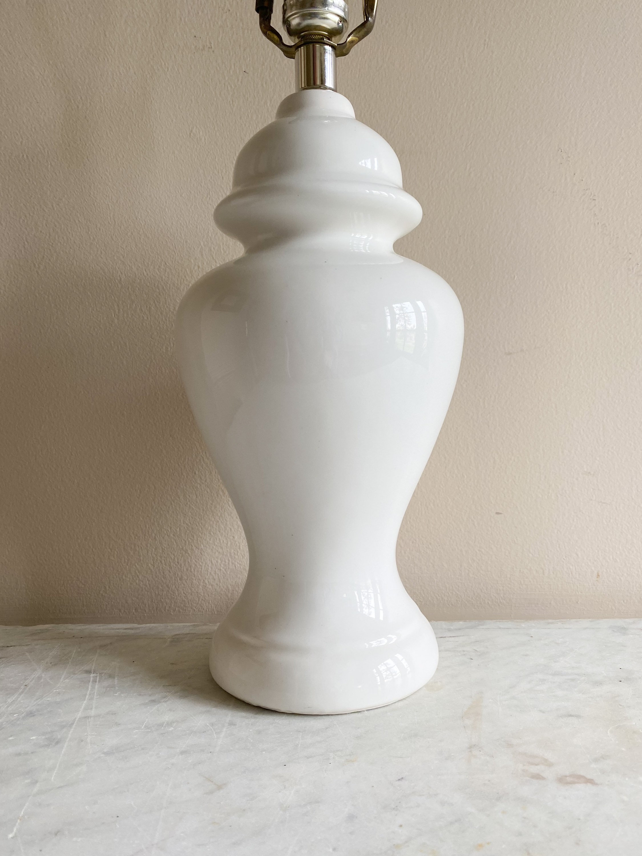 Vintage White Ginger Jar Lamp shade Sold Separately Etsy