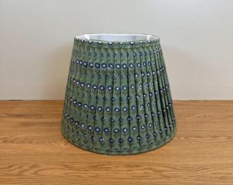 Handmade Pleated Lampshade | Block Print Fabric