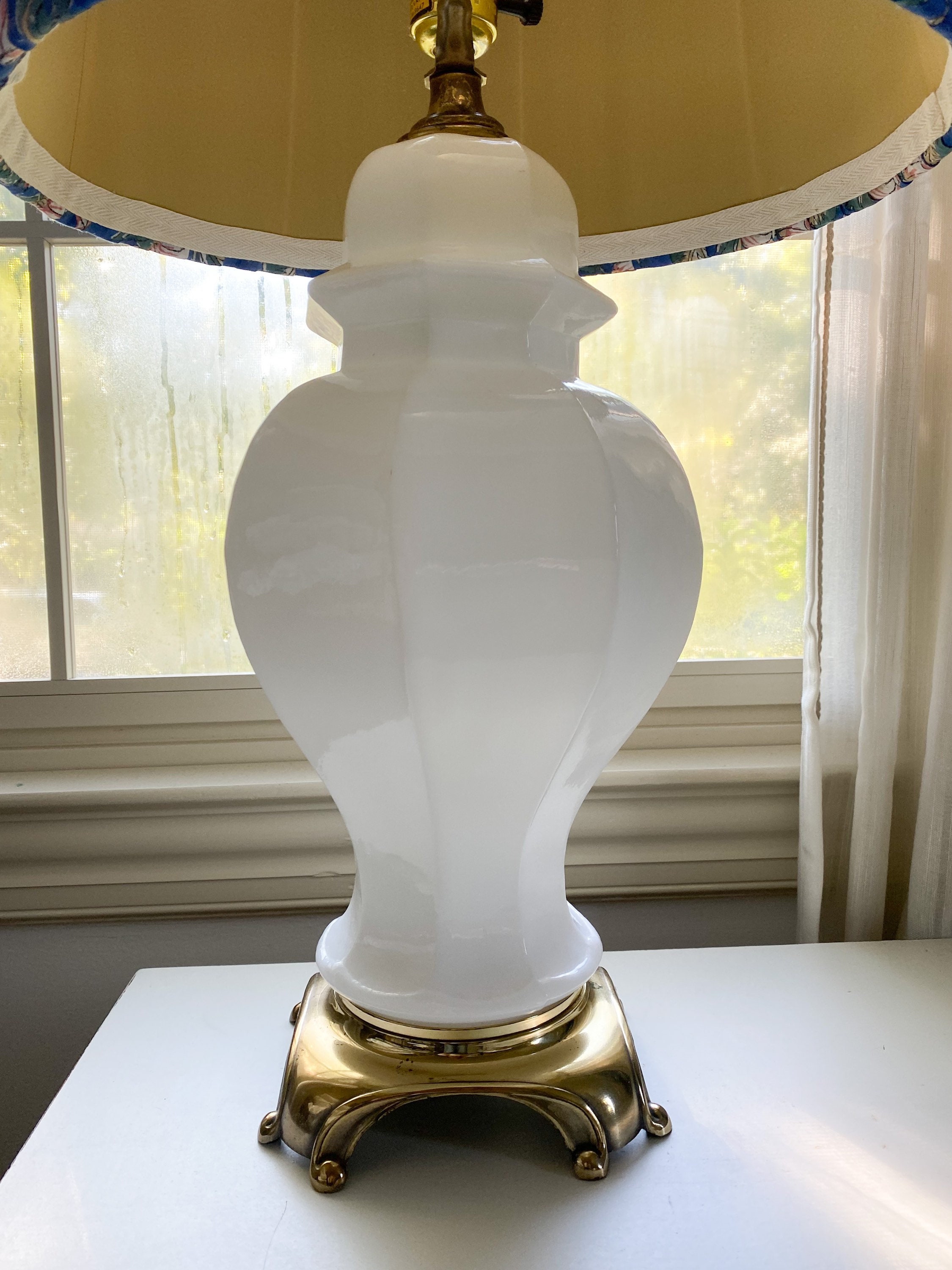 Vintage Ginger Jar Lamp & Custom Lampshade Etsy