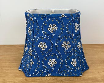 Handmade Rectangular Lampshade with Clipped Corners